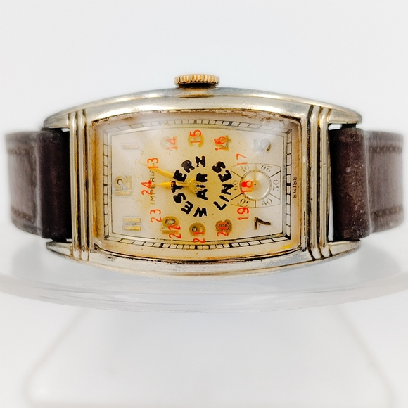 Vintage Western Air Lines Numbered Swiss Watch - Picture 2 of 7